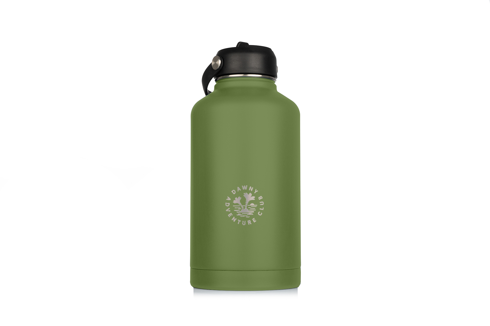 Dawny Adventure Club Insulated Drink Bottles - Moss - Moss 1.9L