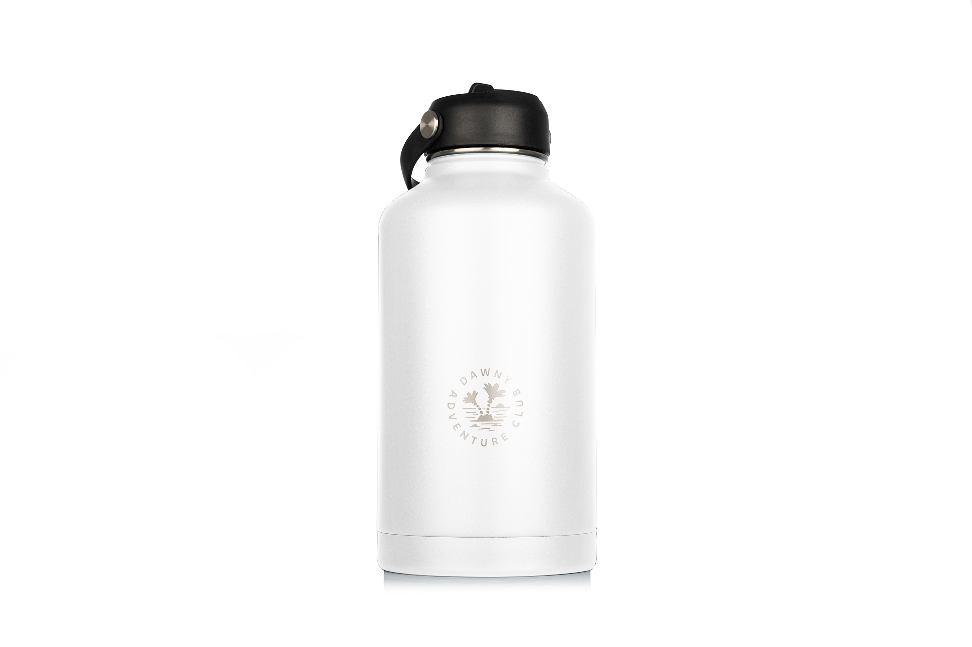 Dawny Adventure Club Insulated Drink Bottles - White