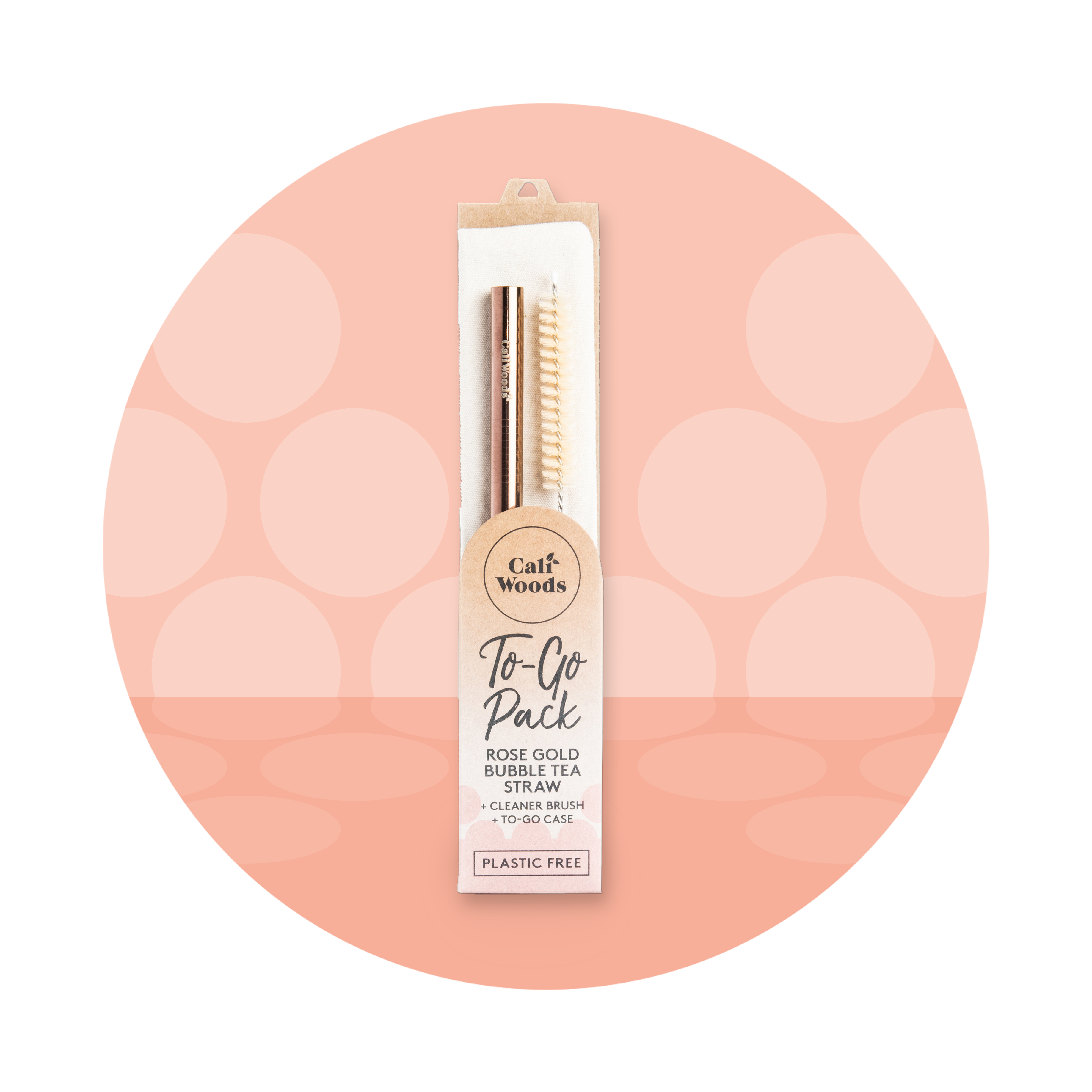 To-Go Straw Packs - Bubble Straw Rose Gold