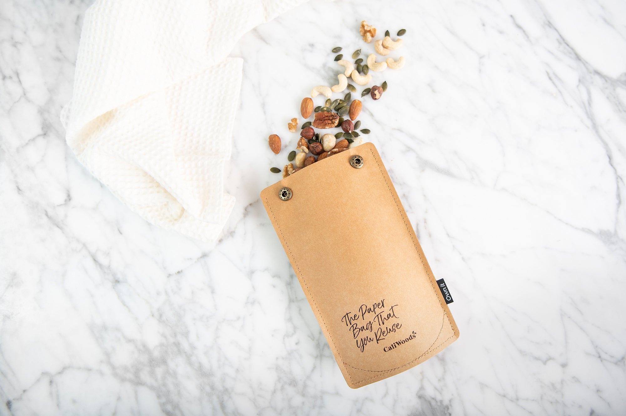 Reusable Paper Bag - Stand Up Pouch - Large