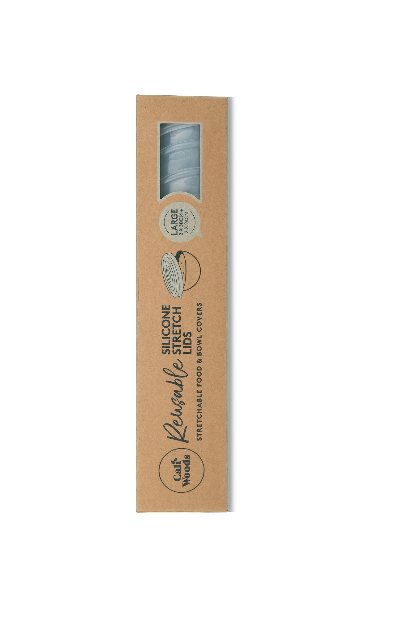 Silicone Stretch Lids Large x4 - Naked