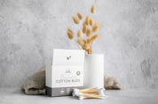 Bamboo Cotton Buds in aesthetic bathroom decor