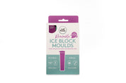 purple reuseable ice block moulds in box packaging 