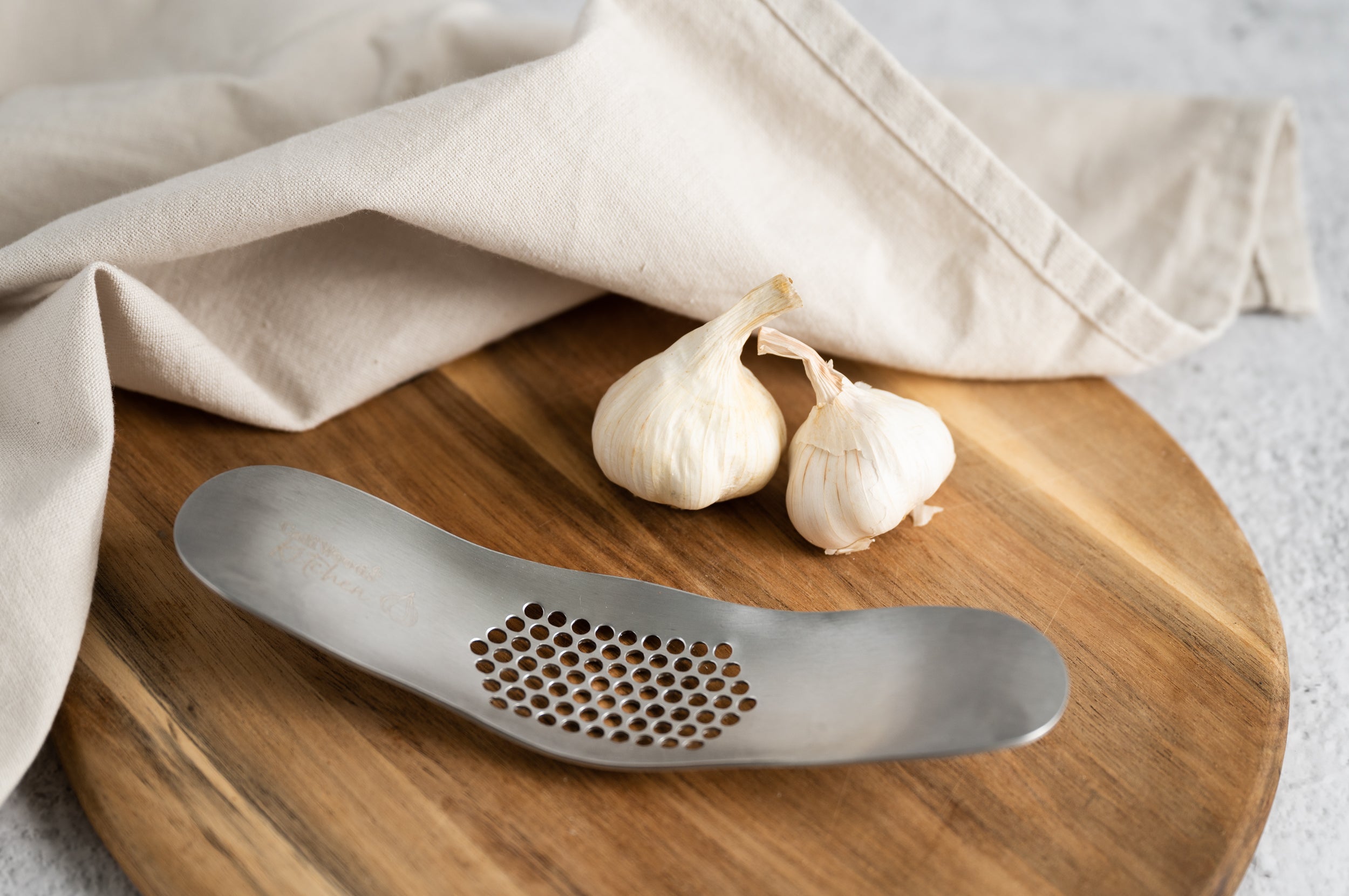 Stainless Steel Garlic Crusher