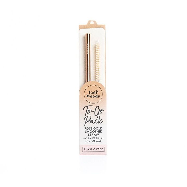 To-Go Straw Packs - Smoothie Straw Rose Gold