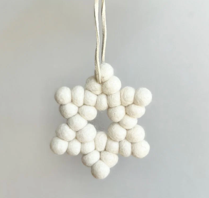 NZ Wool Christmas Baubles - Star