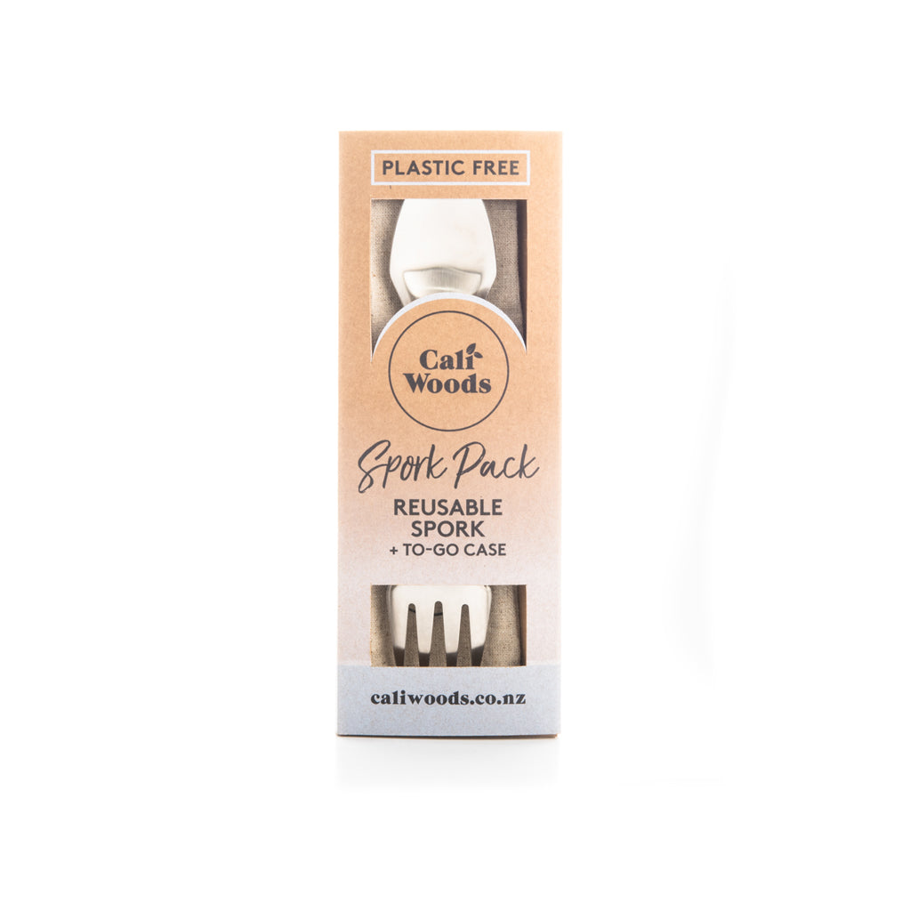 CaliWoods Stainless Steel Spork in the box